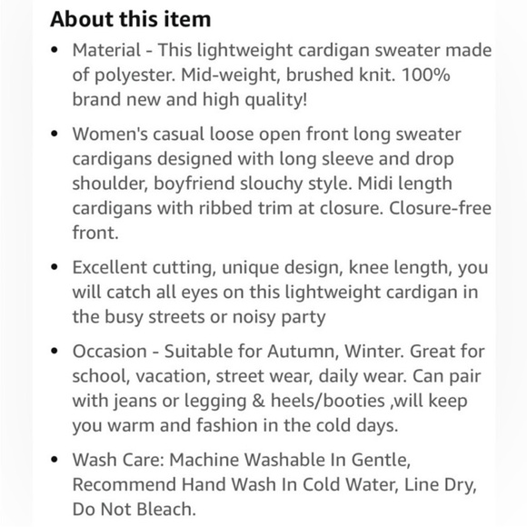 Striped Long Cardigan Sweater - Picture 3 of 3